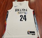 Maillot de Basket #24 Thomas Brooklyn Nets 2022-23 city Blanc Imprimé